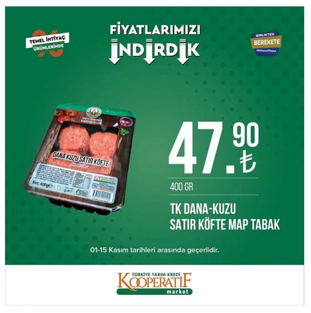 Gaziantepliler Bu İndirimleri Görünce Tarım Kredi Kooperatif Marketlerine KOŞACAK! YOK ARTIK DEDİRTEN İNDİRİMLER (1-15 Kasım güncel indirimli ürünler kataloğu) 5