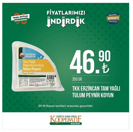 Gaziantepliler Bu İndirimleri Görünce Tarım Kredi Kooperatif Marketlerine KOŞACAK! YOK ARTIK DEDİRTEN İNDİRİMLER (1-15 Kasım güncel indirimli ürünler kataloğu) 15