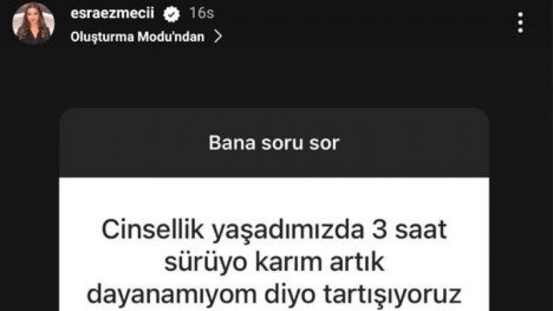 Cinsel hayatını ünlü Psikolog Esra Ezmeci'ye anlatan adam, şaşkınlık yarattı: “3 saat sürüyor, karım dayanamadığı için tartışıyoruz!” 3