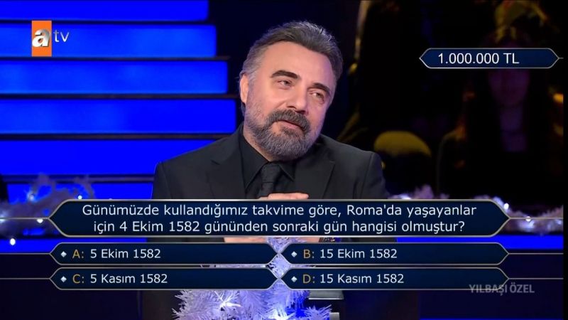 Oktay Kaynarca 1 milyonluk soruyu açtırdı! Ünlü oyuncu Kim Milyoner Olmak İster'de fırtına gibi esip yarışma tarihine geçti! 3