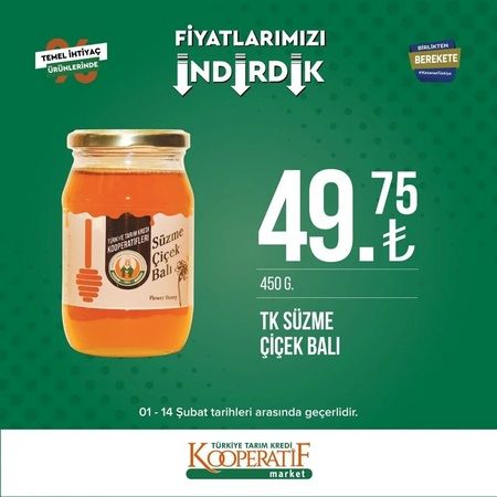 Tarım Kredi Kooperatifi marketleri yine yaptı yapacağını! Ek indirimler başladı; lahanalar 4,90 TL’ye, muzlar 16,50 TL’ye, patatesler 6,90 TL’ye düştü! 2