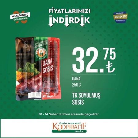 Tarım Kredi Kooperatifi marketleri yine yaptı yapacağını! Ek indirimler başladı; lahanalar 4,90 TL’ye, muzlar 16,50 TL’ye, patatesler 6,90 TL’ye düştü! 1