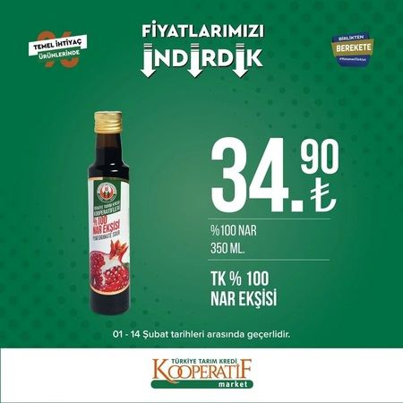 Tarım Kredi Kooperatifi marketleri yine yaptı yapacağını! Ek indirimler başladı; lahanalar 4,90 TL’ye, muzlar 16,50 TL’ye, patatesler 6,90 TL’ye düştü! 5