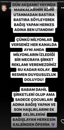 Bağış gecesinde İbrahim Tatlıses bağış yapmıştı! Dilan Çıtak, bağış gecesine katılanlara sitem etti: “Herkes adına ben utandım…” 2