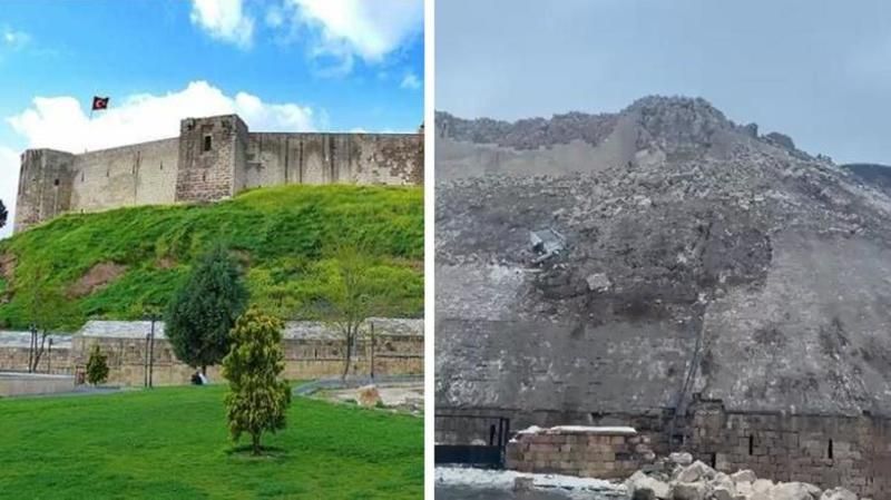 Gaziantep Kalesi, depremden kendisini koruyamadı! Yılların kalesini 7.7 ve 7.6 büyüklüğündeki iki deprem yerle bir etti! İşte son hali 1