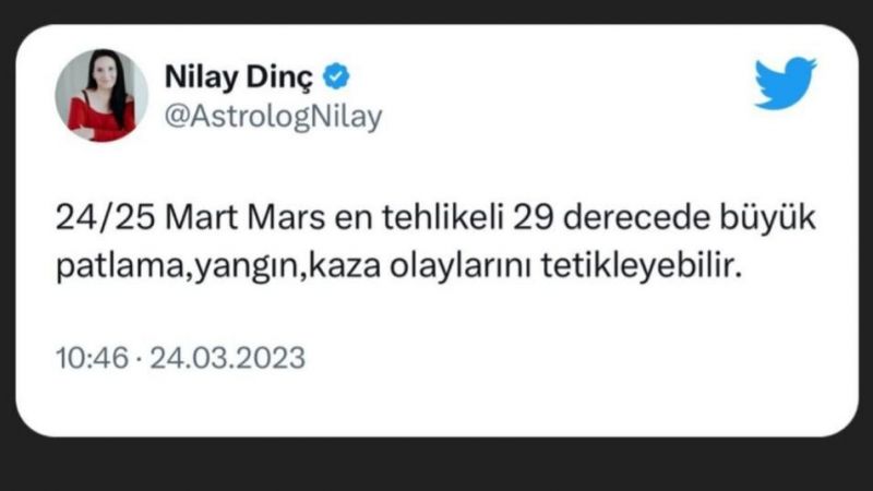 Sabah Söyledi, Öğlen Oldu! Astrolog Nilay Dinç'in Yangın Öngörüsü Tüyleri Diken Diken Etti! 2