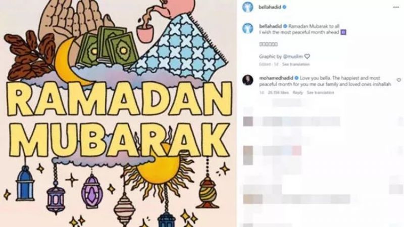 Ünlü Modelin Ramazan Gündemi! Bella Hadid Instagram’dan Ramazan Ayına Dair Paylaşım Yaptı! 4