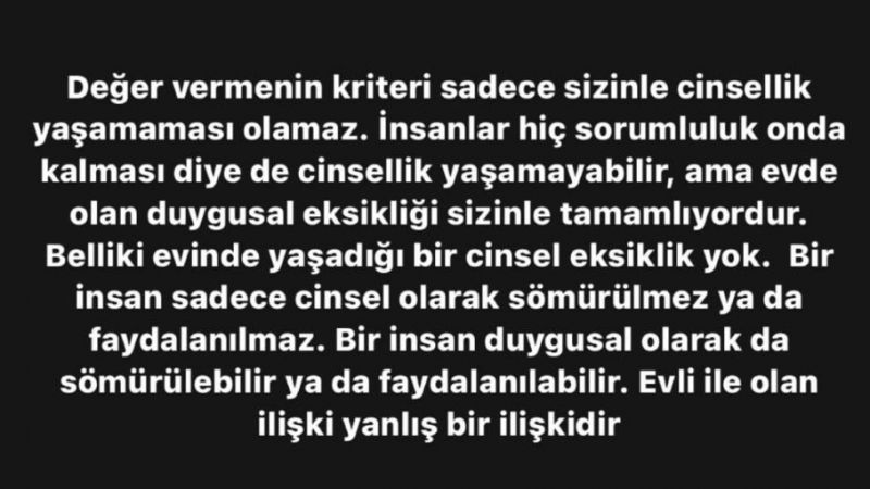 Evli Sevgilinin Cinsellik İtirafı Olay Oldu! Esra Ezmeci'nin Tepkisi, Sosyal Medyayı Salladı: “Tek Kriter Cinsellik Yaşamamak Değil!” 4