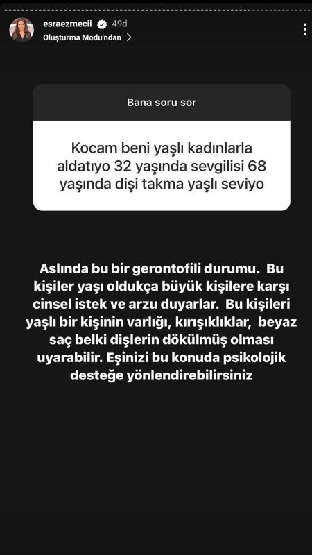 68 Yaşındaki Takma Dişli Kadın İle Aldatıldı, Öfkesini Dindiremedi! Uzman Klinik Psikolog Esra Ezmeci'nin “Gerontofili” Tespiti Dikkat Çekti! 3