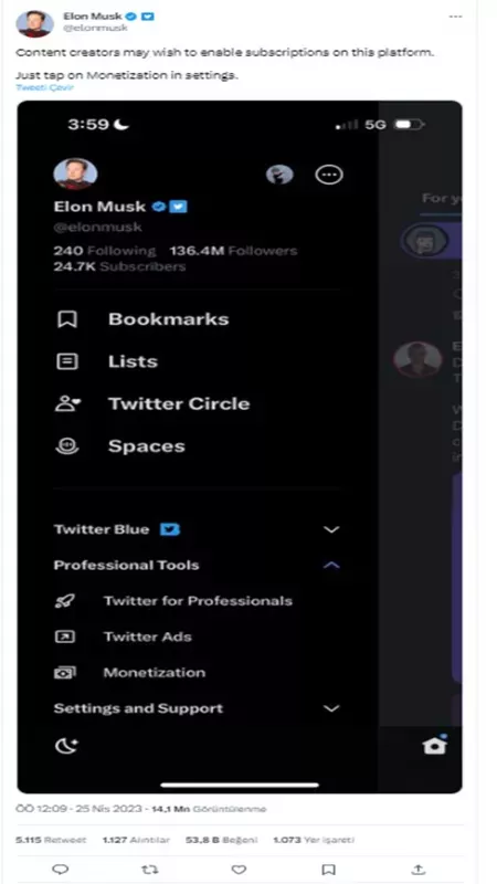 Elon Musk, Twitter’dan Nasıl Para Kazanılacağını Açıkladı! İş Adamının Kendi Kazancı İse… 2