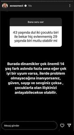 Fenomen psikolog Esra Ezmeci’ye gelen soru şaşırttı! 14 yaş farkı evlilikte mutluluk getirir mi sorusu tartışma yarattı 2