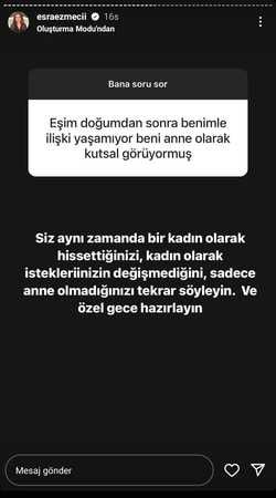 Sen annesin dedi, cinsel ilişkiyi bitirdi! Doğumdan sonra kocasından ilgi göremeyen kadın Esra Ezmeci’ye dert yandı 2