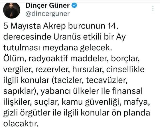 Ünlü Astrolog Dinçer Güner Uyardı! O Tarihte Taciz ve Tecavüz Olayları Ön Planda Olacak! 3