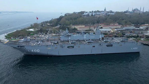 TCG Anadolu İzmir Limanına Demir Attı! O Anlar Drone Kamera İle Görüntülendi! 2