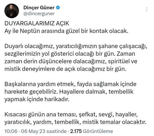 Ünlü Astrolog Dinçer Güner'den Gün Tavsiyeleri: Ana Tema Şefkat! 4