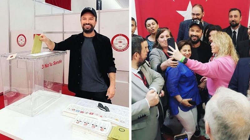 Tarkan eşiyle oyunu kullandı! Kimse beklemiyordu! Sandık başında etrafı sarıldı! 1