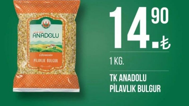 Tarım Kredi Marketleri'nde yok yok! Pilavlık bulgur 14.90 TL, kırmızı mercimek 21.90 TL... 2