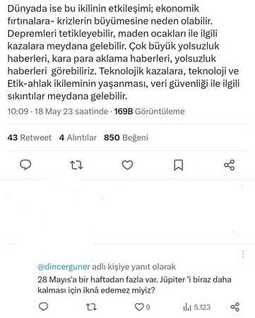 Dinçer Güner'in günlük tavsiyeleri olay yarattı! O sosyal medya kullanıcısının yorumu dikkat çekti: “28 Mayıs'a kadar kalması için ikna edemiyor muyuz?” 3