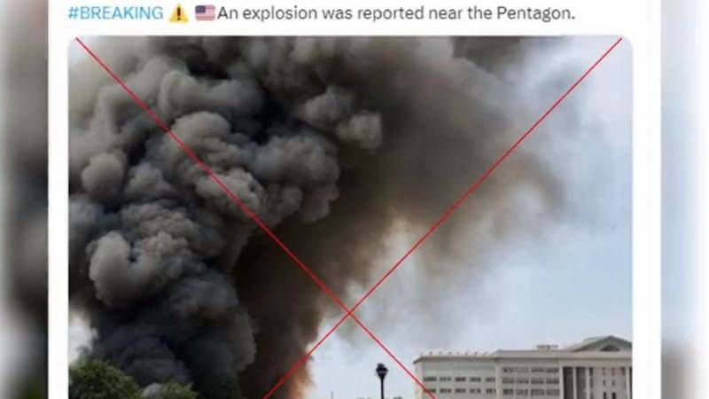 Pentagon'da meydana gelen patlama iddiası sahte çıktı! Yapay zeka yapmış 1