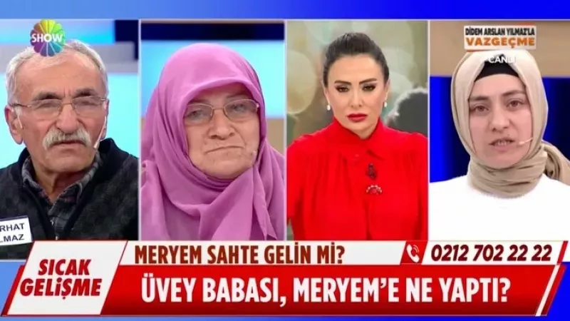 Didem Arslan Yılmaz'la Vazgeçme programın ŞOK OLAY! Canlı yayında üvey babasının tecavüz ettiğini söylemişti: Ailesiyle yüzleştirildi, şok anlar yaşandı! 1