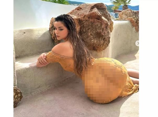 İngiliz model Demi Rose, transparan elbisesinin altına hiçbir şey giymedi! O anlar, kameralara yansıdı! “Yok artık!” 2