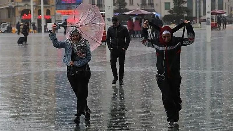 Meteoroloji 13 şehir için sarı kodlu kuvvetli yağış uyarısında bulundu! Yağış sırasında kuvvetli rüzgar da söz konusu! 1