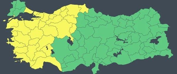 Meteoroloji’den büyükşehirler dahil olmak üzere 30 şehre sarı kodlu uyarı! 3 Haziran hava durum raporu! 1