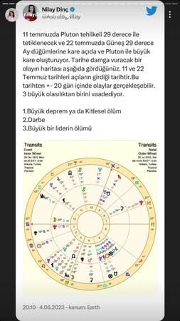 Ünlü astrolog Nilay Dinç'ten korkutan öngörü: “O tarihte büyük bir liderin ölümü, deprem, kitlesel ölüm...” 2