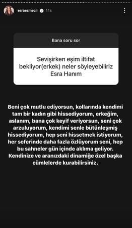 Sevişirken iltifat bekleyen eşi için yardım istedi! Esra Ezmeci, o kadına kayıtsız kalamadı: “Kollarında kendimi tam bir...” 2