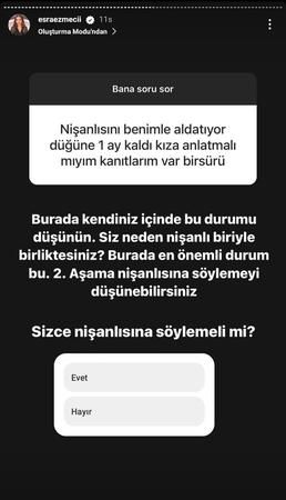 1 ay sonra evlenecek olan sevgilisini, ifşalamak ile tehdit etti! Esra Ezmeci sert çıktı: “Siz niye onunla berabersiniz?” 2