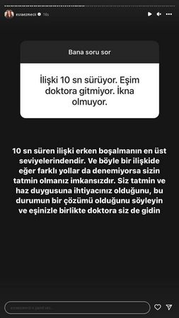 10 saniyelik cinsel ilişkiler canından bezdirdi! Esra Ezmeci erken boşalan kocasından şikâyetçi kadın takipçisine bakın nasıl yanıt verdi 2