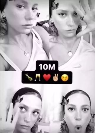 Serenay Sarıkaya’dan 10 milyon takipçiye özel leopar desenli mini şov! 2