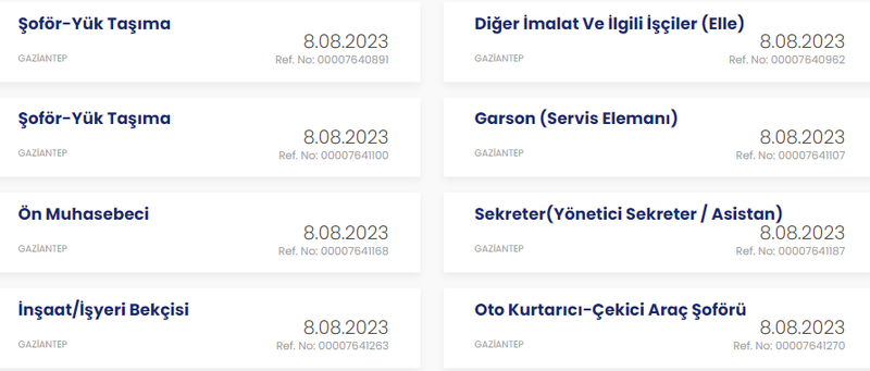 Okur- yazar olanlar dikkat! Türkiye İş Kurumu Gaziantep personel alımı ilanları güncellendi: Sekreter, bekçi, garson alımları yapılacak! 2