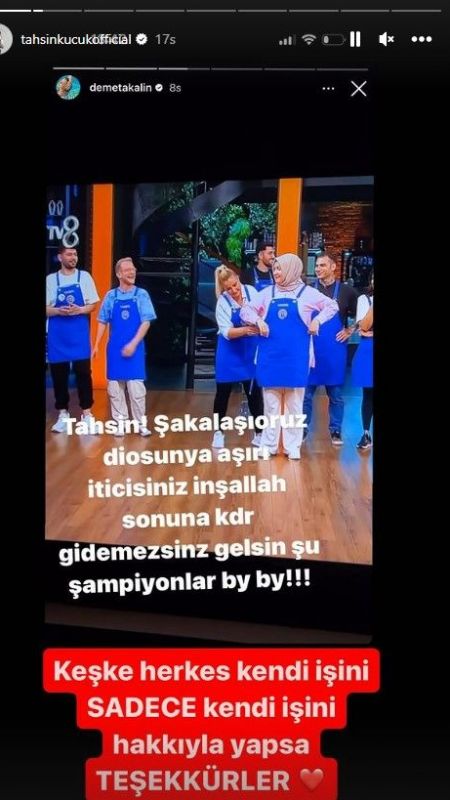 Demet Akalın bu kez MasterChef yarışmacısı ile polemiğe girdi: MasterChef Tahsin'e iticisin diyen Akalın’a yarışmacıdan yanıt gecikmedi! 2