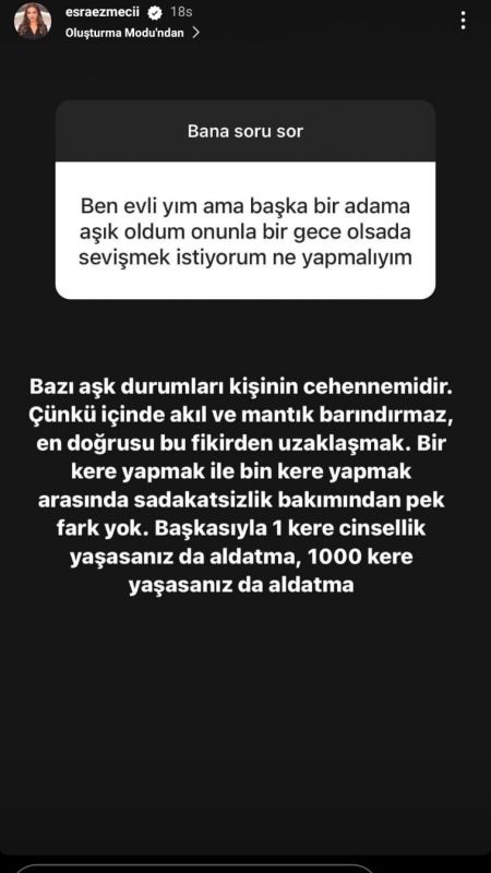 Evli kadın, başka bir adam ile cinsel ilişki yaşamak için Esra Ezmeci'den yardım istedi! Ünlü psikolog 'Cehennem' çıkışı ile dikkat çekti 2