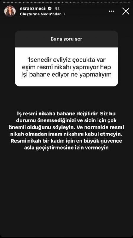 Esra Ezmeci'yi çıldırtan paylaşım: Çocuk var ama resmi nikah yok! 'Geçiştirmesine asla izin vermeyin...' 2