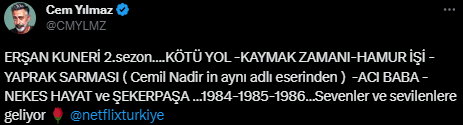 Cem Yılmaz’dan merakları körükleyen Erşan Kuneri paylaşımı geldi: 2. sezonu ne zaman başlayacak? 3