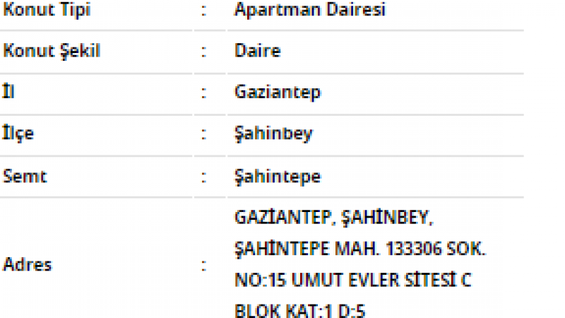 Vakıfbank'tan Gaziantep'te 3 adet satılık daire: 112 metrekarelik daire için ödemeniz gereken tutar... 3