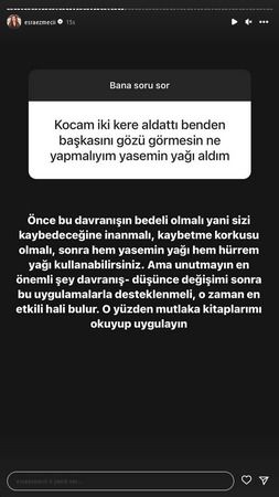 İki kez aldatılan kadın kocasına öyle bir şey yaptı ki! Psikolog Esra Ezmeci takıntılı takipçisine verdiği yanıtla gündem oldu 2