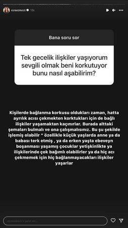 Tek gecelik ilişki bağımlısı kadının sorusu Psikolog Esra Ezmeci’yi şaşırttı! Fenomen psikolog sevgili olmaktan korkan kadına verdiği tavsiye ile beğeni topladı 2