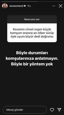 Kocasının cinsel organını büyütmek için acı biber yöntemini sordu; Esra Ezmeci bu kez çileden çıktı: “Böyle bir yöntem yok…” 3