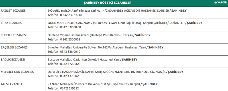 3 Eylül 2023 Pazar Gaziantep nöbetçi eczaneleri: Haftanın son günü her an acil durum çıkabilir! Kesinlikle Not Edin 2