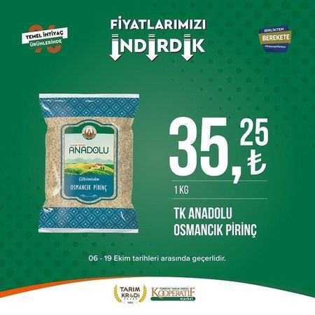 Tarım Kredi Market'ten Ekim Ayı İndirim Bombası!  Neler indirimde ve en cazip fiyatlar hangi ürünlerde? 9