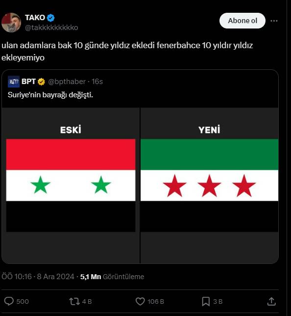 Suriye'de 61 yıllık rejim çökmesi sonrası atılan en eğlenceli tweetler 6