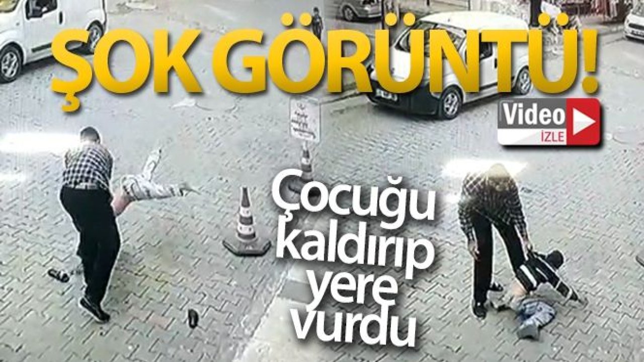 Son Dakika...Video İzle...Yok Böyle Vahşet,Acımasız Adam! Çocuğu Hem Dövdü,Yetmedi Kaldırıp Yere Çarptı...