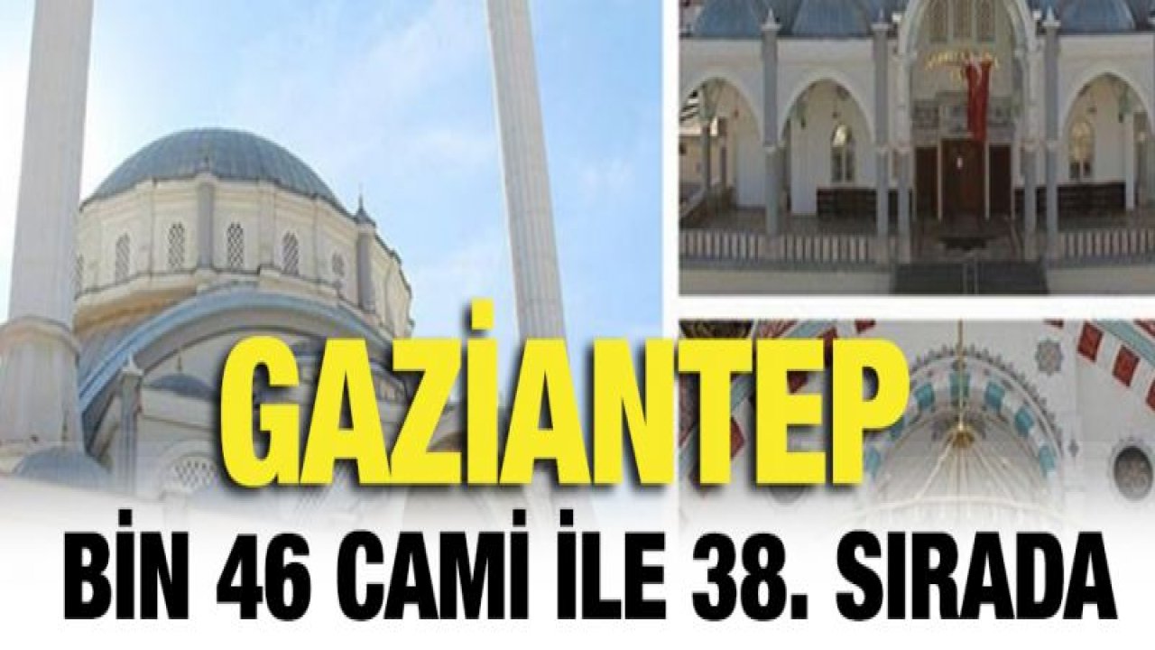 2 bin kişiye 1 cami düşüyor