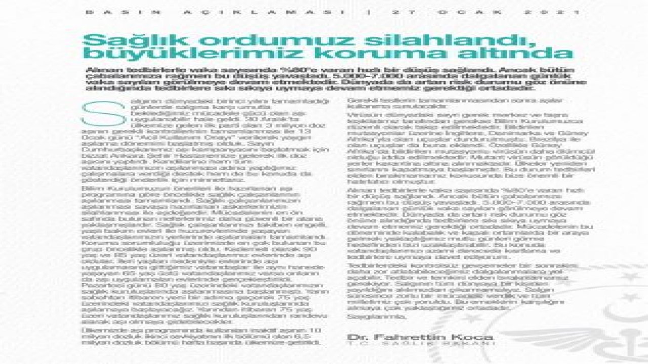 Son dakika… Bilim Kurulu toplantısı sonrası Bakan Koca’dan mutasyon ve aşı açıklaması