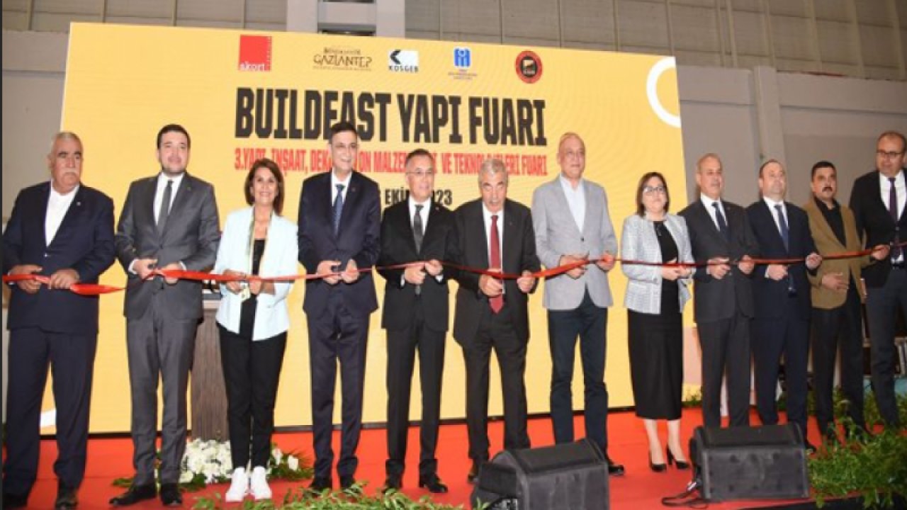 Gaziantep'te 3. BUILDEAST fuarı törenle açıldı