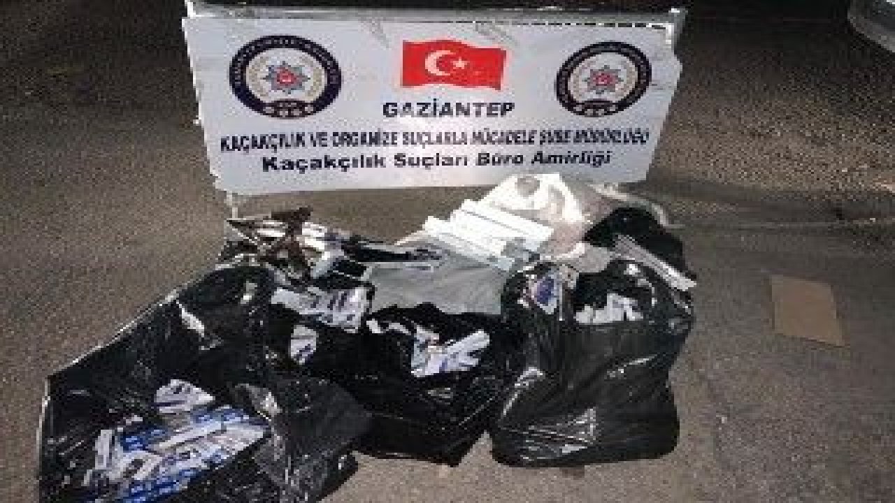 Gaziantep'te 970 paket kaçak sigara ele geçirildi