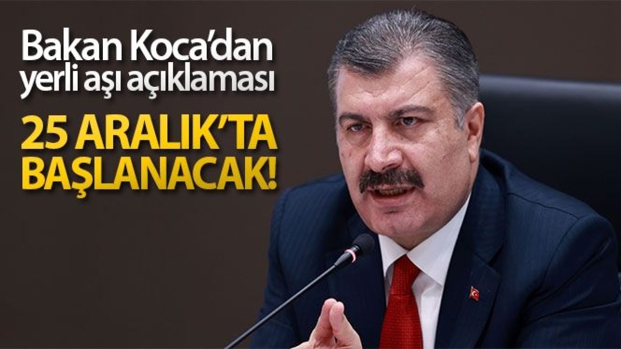 Sağlık Bakanı Koca: '(Korona virüs aşısı) Faz 2 için üretime 3 gün önce başlandı'